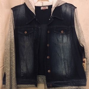 l.e.i denim jacket